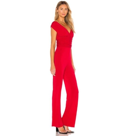 Lovers and Friends Croft Jumpsuit in Carmine Red NWT Size Small - Picture 2 of 3